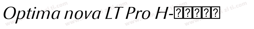 Optima nova LT Pro H字体转换